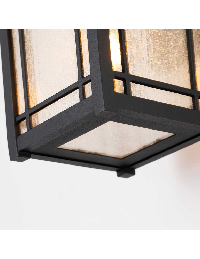 Outdoor wall lamps - Elstead Lighting Cedar Point medium wall lantern - 1 light source IP44 QZ-CEDAR-POINT-M-BK - product kolory-swiatla.pl 4