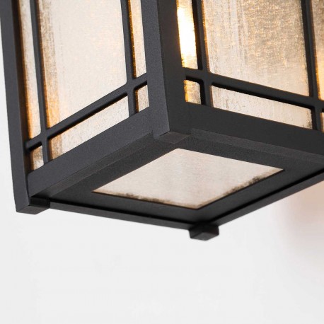 Elstead Lighting Średnia latarnia naścienna Cedar Point - 1 źródło światła IP44 QZ-CEDAR-POINT-M-BK