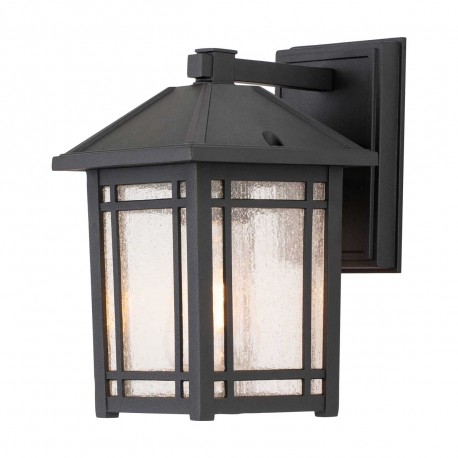 Elstead Lighting Mała latarnia naścienna Cedar Point - 1 źródło światła IP44 QZ-CEDAR-POINT-S-BK