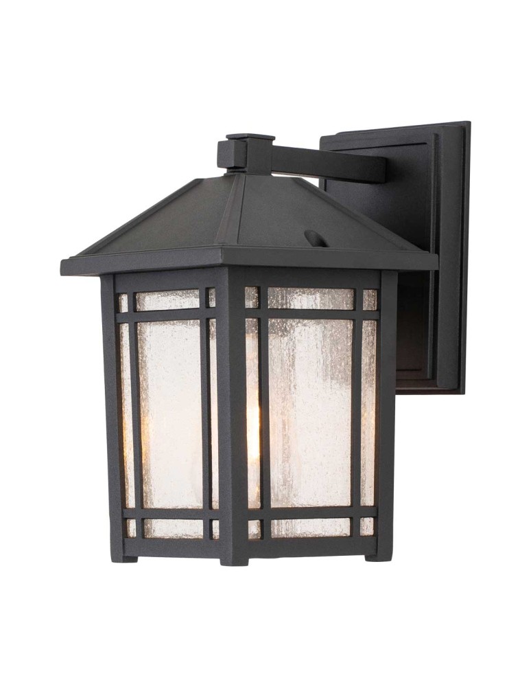 Outdoor wall lamps - Elstead Lighting Cedar Point small wall lantern - 1 light source IP44 QZ-CEDAR-POINT-S-BK - product kolory-swiatla.pl 1