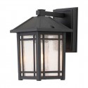 Elstead Lighting Mała latarnia naścienna Cedar Point - 1 źródło światła IP44 QZ-CEDAR-POINT-S-BK