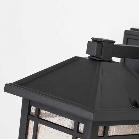Elstead Lighting Mała latarnia naścienna Cedar Point - 1 źródło światła IP44 QZ-CEDAR-POINT-S-BK