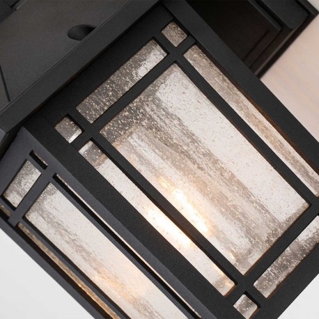 Elstead Lighting Mała latarnia naścienna Cedar Point - 1 źródło światła IP44 QZ-CEDAR-POINT-S-BK