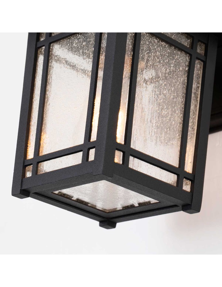 Outdoor wall lamps - Elstead Lighting Cedar Point small wall lantern - 1 light source IP44 QZ-CEDAR-POINT-S-BK - product kolory-swiatla.pl 4