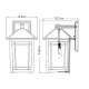 Elstead Lighting Mała latarnia naścienna Cedar Point - 1 źródło światła IP44 QZ-CEDAR-POINT-S-BK