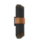 Outdoor wall lamps - Elstead Lighting Large LED Chasm IP44 wall lantern QZ-CHASM-L-BKW. - product 1