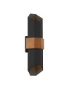 Elstead Lighting Large LED Chasm IP44 wall lantern QZ-CHASM-L-BKW.