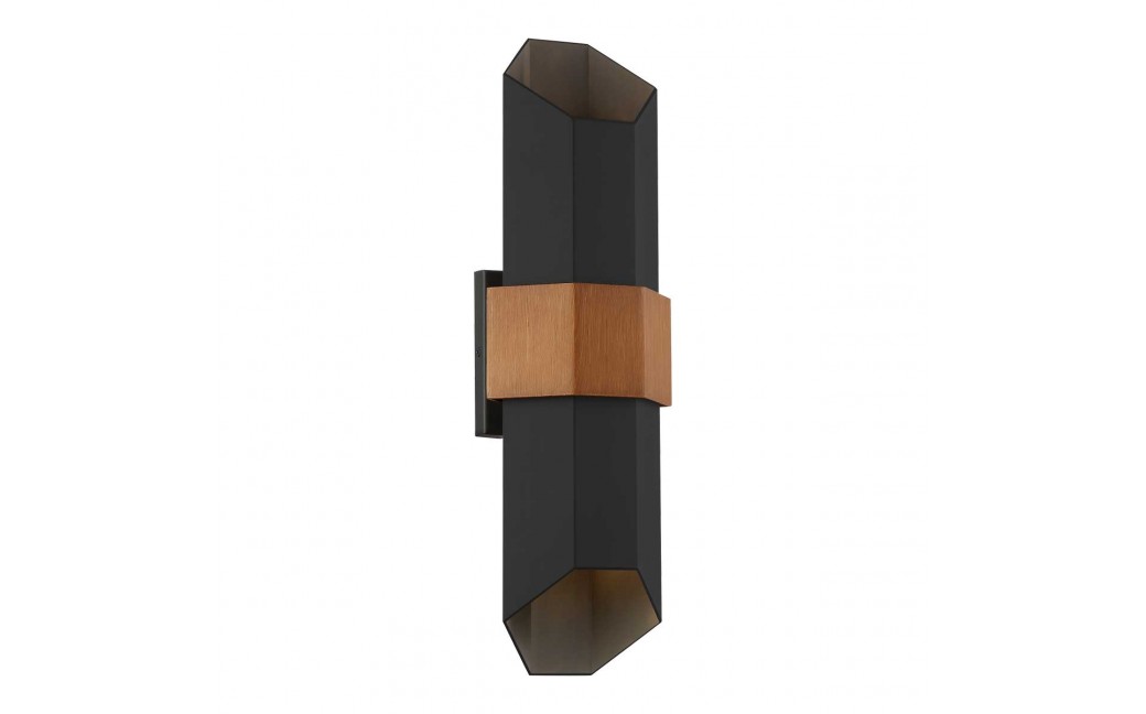 Elstead Lighting Duża latarnia naścienna LED Chasm IP44 QZ-CHASM-L-BKW