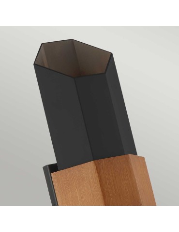 Elstead Lighting Duża latarnia naścienna LED Chasm IP44 QZ-CHASM-L-BKW - produkt 2