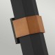 Elstead Lighting Duża latarnia naścienna LED Chasm IP44 QZ-CHASM-L-BKW