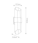 Outdoor wall lamps - Elstead Lighting Large LED Chasm IP44 wall lantern QZ-CHASM-L-BKW. - product 5