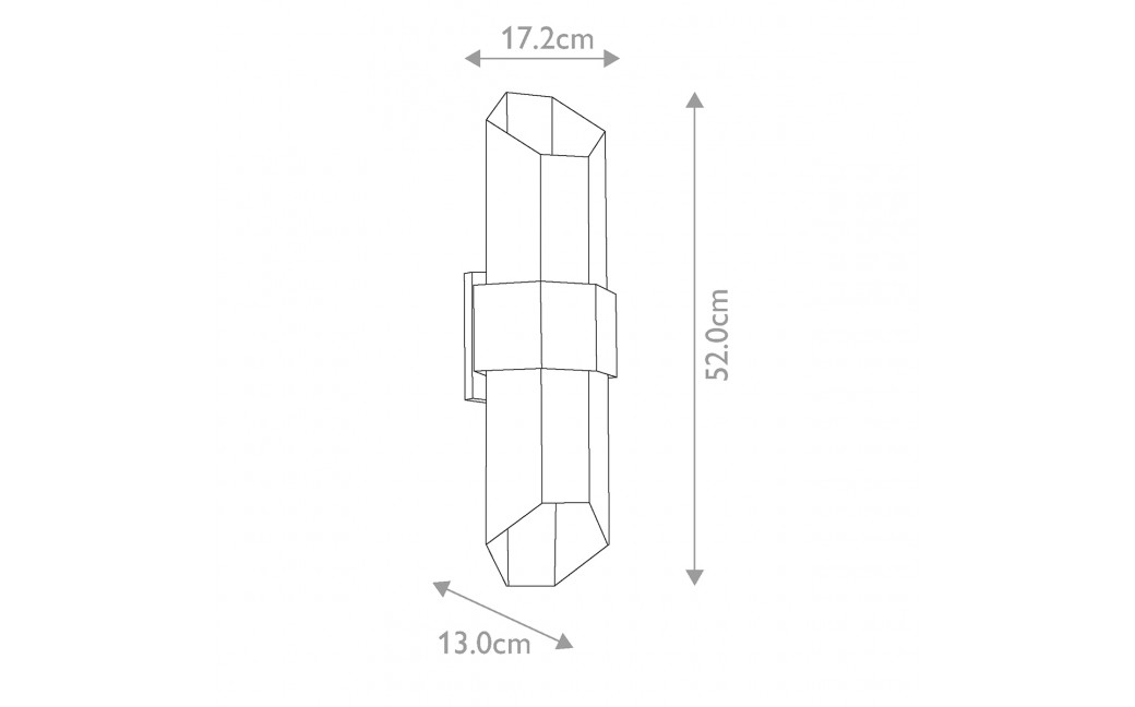 Elstead Lighting Duża latarnia naścienna LED Chasm IP44 QZ-CHASM-L-BKW