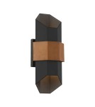 Outdoor wall lamps - Elstead Lighting Chasm IP44 medium wall lantern QZ-CHASM-M-BKW. - product 1