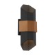 Elstead Lighting Średnia latarnia naścienna Chasm IP44 QZ-CHASM-M-BKW