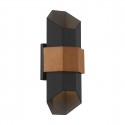 Elstead Lighting Średnia latarnia naścienna Chasm IP44 QZ-CHASM-M-BKW