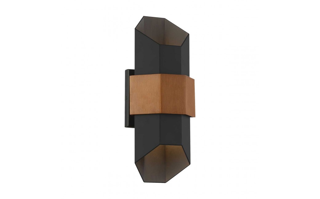 Elstead Lighting Średnia latarnia naścienna Chasm IP44 QZ-CHASM-M-BKW