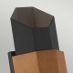 Elstead Lighting Średnia latarnia naścienna Chasm IP44 QZ-CHASM-M-BKW