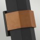 Elstead Lighting Średnia latarnia naścienna Chasm IP44 QZ-CHASM-M-BKW