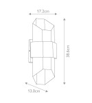 Outdoor wall lamps - Elstead Lighting Chasm IP44 medium wall lantern QZ-CHASM-M-BKW. - product 5