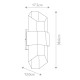 Elstead Lighting Średnia latarnia naścienna Chasm IP44 QZ-CHASM-M-BKW