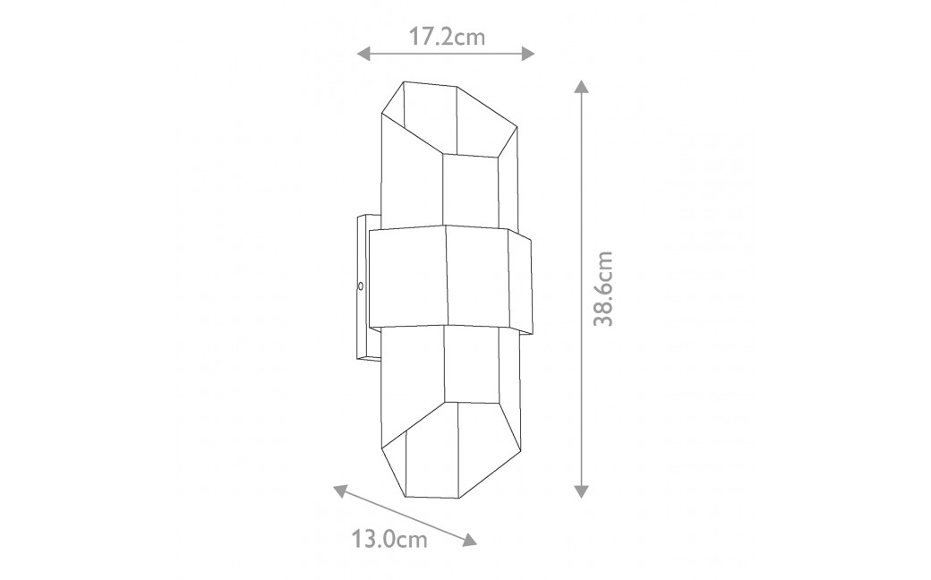 Elstead Lighting Średnia latarnia naścienna Chasm IP44 QZ-CHASM-M-BKW