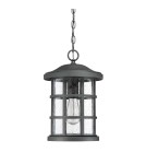 Outdoor pendant lamps - Elstead Lighting Crusade medium pendant lantern - 1 light source IP44 QZ-CRUSADE8-BLK - product 2