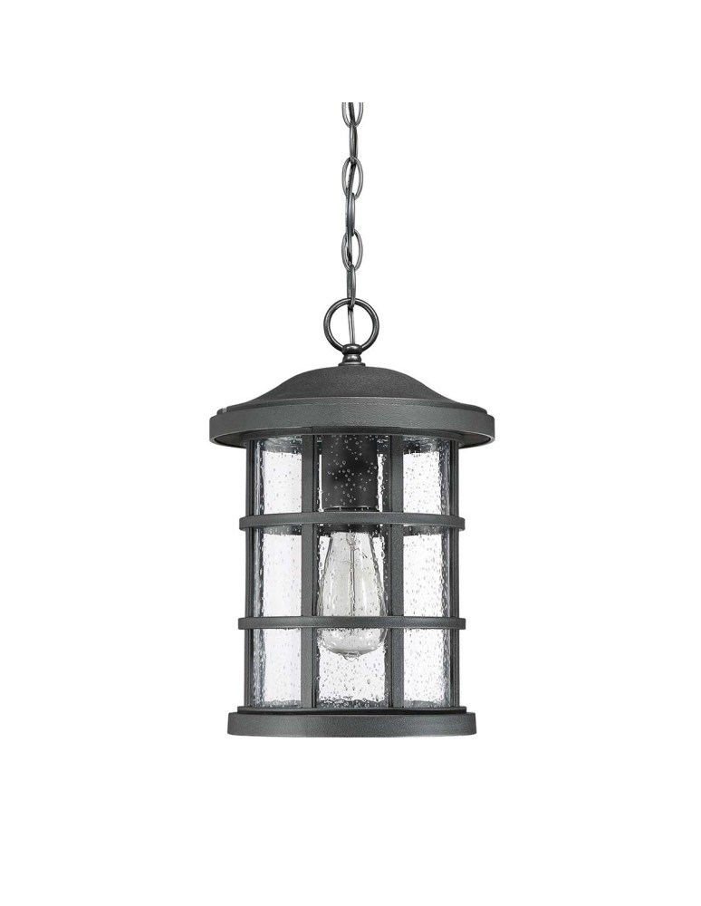 Outdoor pendant lamps - Elstead Lighting Crusade medium pendant lantern - 1 light source IP44 QZ-CRUSADE8-BLK - product kolory-swiatla.pl 2