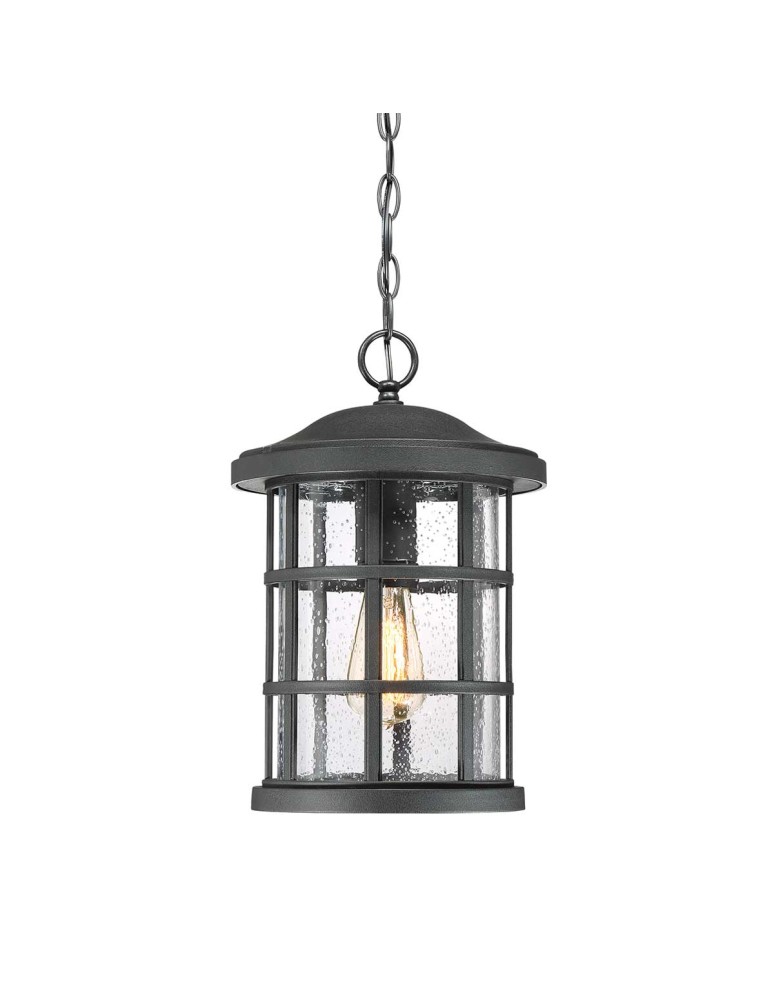 Outdoor pendant lamps - Elstead Lighting Crusade medium pendant lantern - 1 light source IP44 QZ-CRUSADE8-BLK - product kolory-swiatla.pl 4