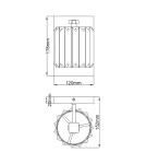 Bathroom wall lamps - Elstead Lighting Divine wall lamp - 1 light source IP44 QZ-DIVINE1-PC-BATH - product 5