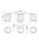 Elstead Lighting Kinkiet Divine - 3 źródła światła IP44 QZ-DIVINE3-PC-BATH