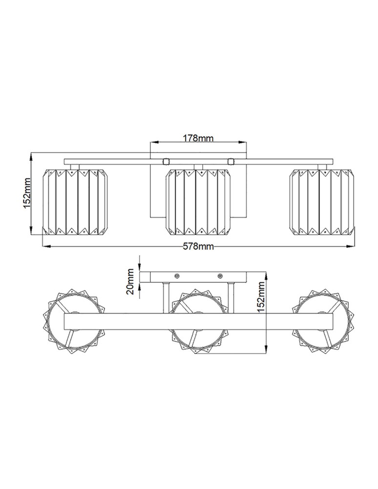 Elstead Lighting Kinkiet Divine - 3 źródła światła IP44 QZ-DIVINE3-PC-BATH