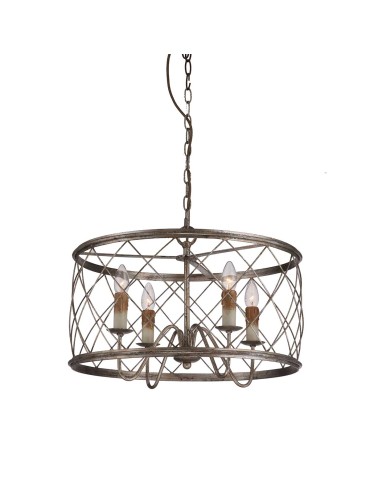 Elstead Lighting Lampa wisząca / Żyrandol Dury - 4 źródła światła QZ-DURY-P