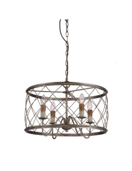 Elstead Lighting Lampa wisząca / Żyrandol Dury - 4 źródła światła QZ-DURY-P