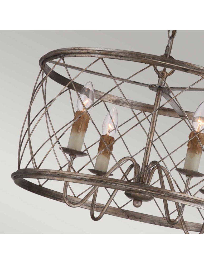 Elstead Lighting Lampa wisząca / Żyrandol Dury - 4 źródła światła QZ-DURY-P