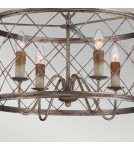 Elstead Lighting Lampa wisząca / Żyrandol Dury - 4 źródła światła QZ-DURY-P