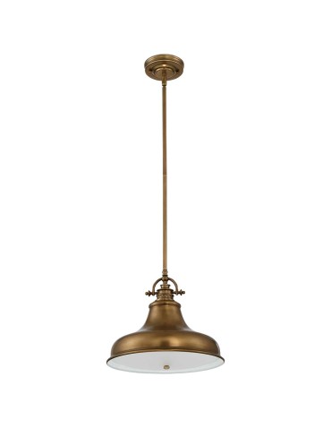 Elstead Lighting Emery medium pendant lamp - 1 light source - Aged brass QZ-EMERY-P-M-WS - product 2