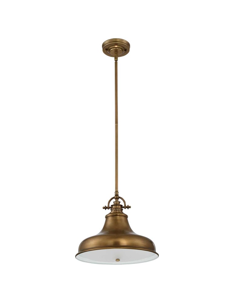 Pendant lamps - Elstead Lighting Emery medium pendant lamp - 1 light source - Aged brass QZ-EMERY-P-M-WS - product kolory-swiatla.pl 2