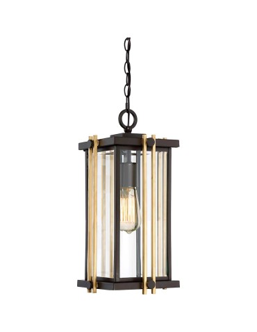 Elstead Lighting Średnia latarnia wisząca Goldenrod - 1 źródło światła IP44 QZ-GOLDENROD8-M