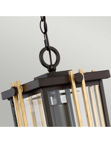 Elstead Lighting Goldenrod medium pendant lantern - 1 light source IP44 QZ-GOLDENROD8-M - product 2