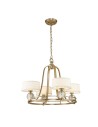 Elstead Lighting Gotham chandelier - 4 light sources - Brushed brass QZ-GOTHAM4-BB