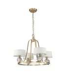 Classic chandeliers - Elstead Lighting Gotham chandelier - 4 light sources - Brushed brass QZ-GOTHAM4-BB - product 2