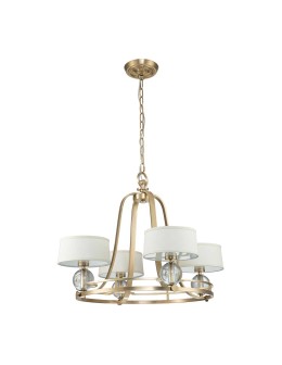 Elstead Lighting Gotham chandelier - 4 light sources - Brushed brass QZ-GOTHAM4-BB - product 2