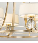 Classic chandeliers - Elstead Lighting Gotham chandelier - 4 light sources - Brushed brass QZ-GOTHAM4-BB - product 4