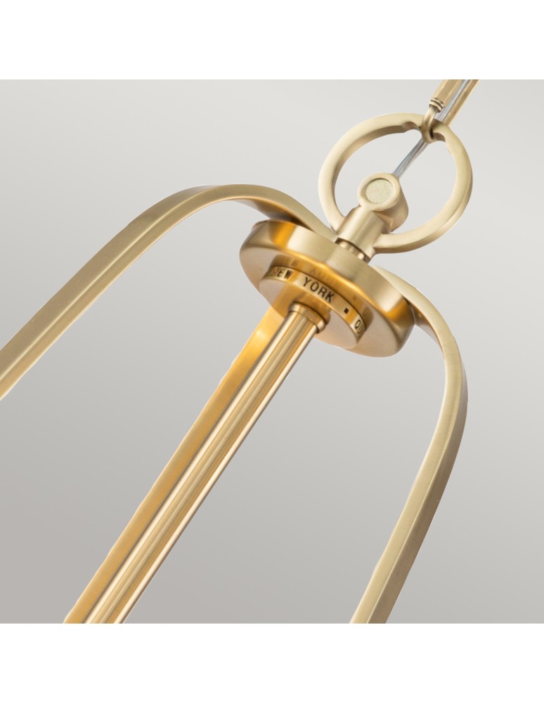 Pendant lamps - Elstead Lighting Gotham pendant lamp - 4 light sources - Brushed brass QZ-GOTHAM-P-BB - product kolory-swiatla.pl 4