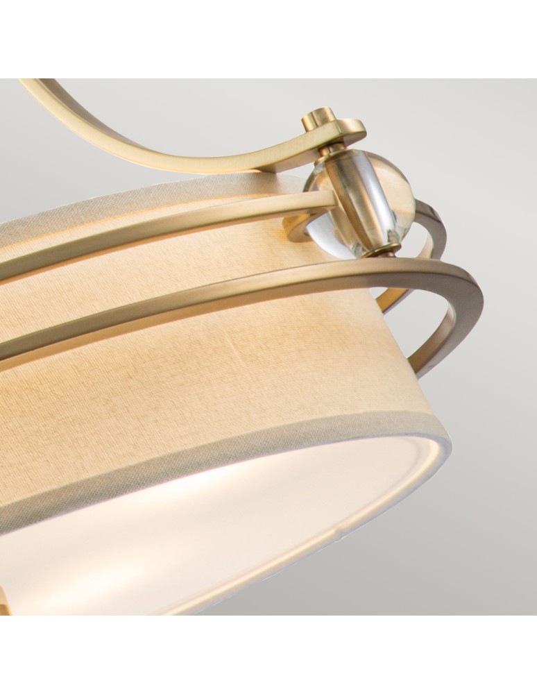 Pendant lamps - Elstead Lighting Gotham pendant lamp - 4 light sources - Brushed brass QZ-GOTHAM-P-BB - product kolory-swiatla.pl 5