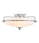 Elstead Lighting Plafon Griffin - 3 źródła światła - Polerowany chrom QZ-GRIFFIN-F-PC
