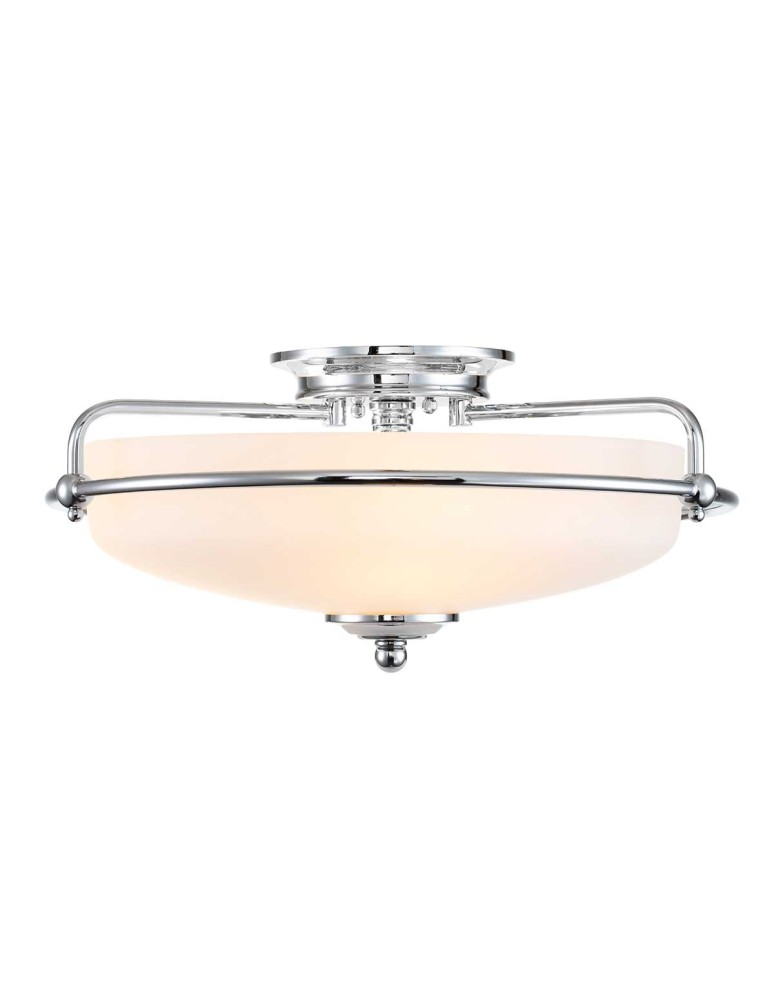 Classic ceiling lamps - Elstead Lighting Griffin Plafond - 3 light sources - Polished chrome QZ-GRIFFIN-F-PC - product kolory-swiatla.pl 1