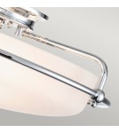 Elstead Lighting Plafon Griffin - 3 źródła światła - Polerowany chrom QZ-GRIFFIN-F-PC