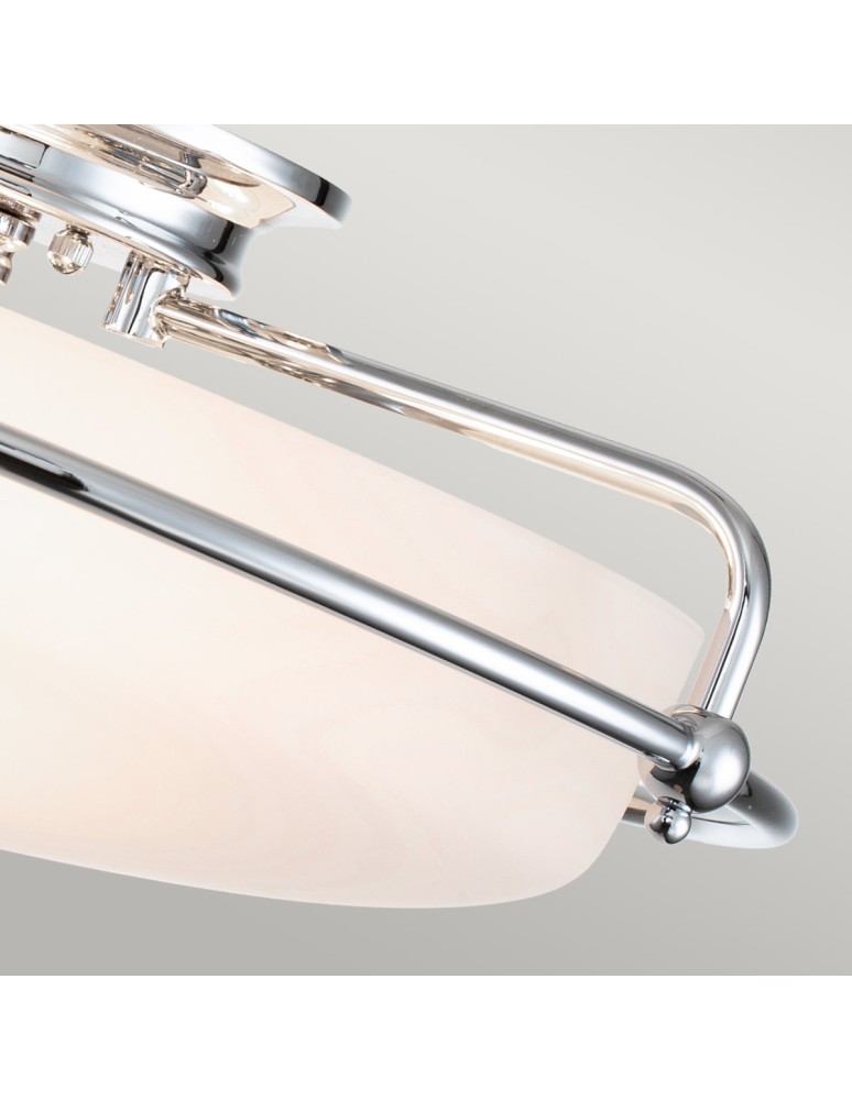 Elstead Lighting Plafon Griffin - 3 źródła światła - Polerowany chrom QZ-GRIFFIN-F-PC