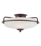 Elstead Lighting Plafon Griffin - 3 źródła światła - Brąz palladiański QZ-GRIFFIN-F-PN